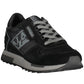 Black Polyester Men Sneaker