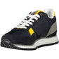 Blue Polyester Men Sneaker