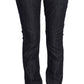 Elegant Straight Leg Dark Blue Jeans