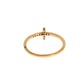 Chic Handmade Golden CZ Crystal Ring