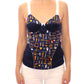 Blue Sailor Motif Stretch Tank Top