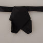 Elegant Black Silk Bow Tie