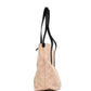 Small Rose Beige Logo Branded Econyl Nylon Tote Shoulder Handbag Purse