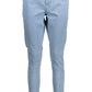 Light Blue Cotton Women Jeans