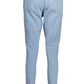 Light Blue Cotton Women Jeans