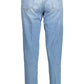 Light Blue Cotton Women Jeans