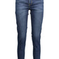 Blue Cotton Women Jeans