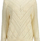 White Acrylic Women Sweater