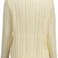 White Acrylic Women Sweater