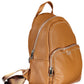 Brown Polyethylene Women Backpack