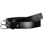 Black Leather Men Belt