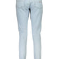 Light Blue Cotton Women Jeans