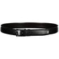 Black Leather Men Belt