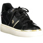 Black Polyester Women Sneaker