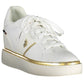 White Polyester Women Sneaker