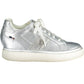 Silver Polyester Women Sneaker