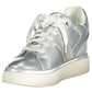 Silver Polyester Women Sneaker