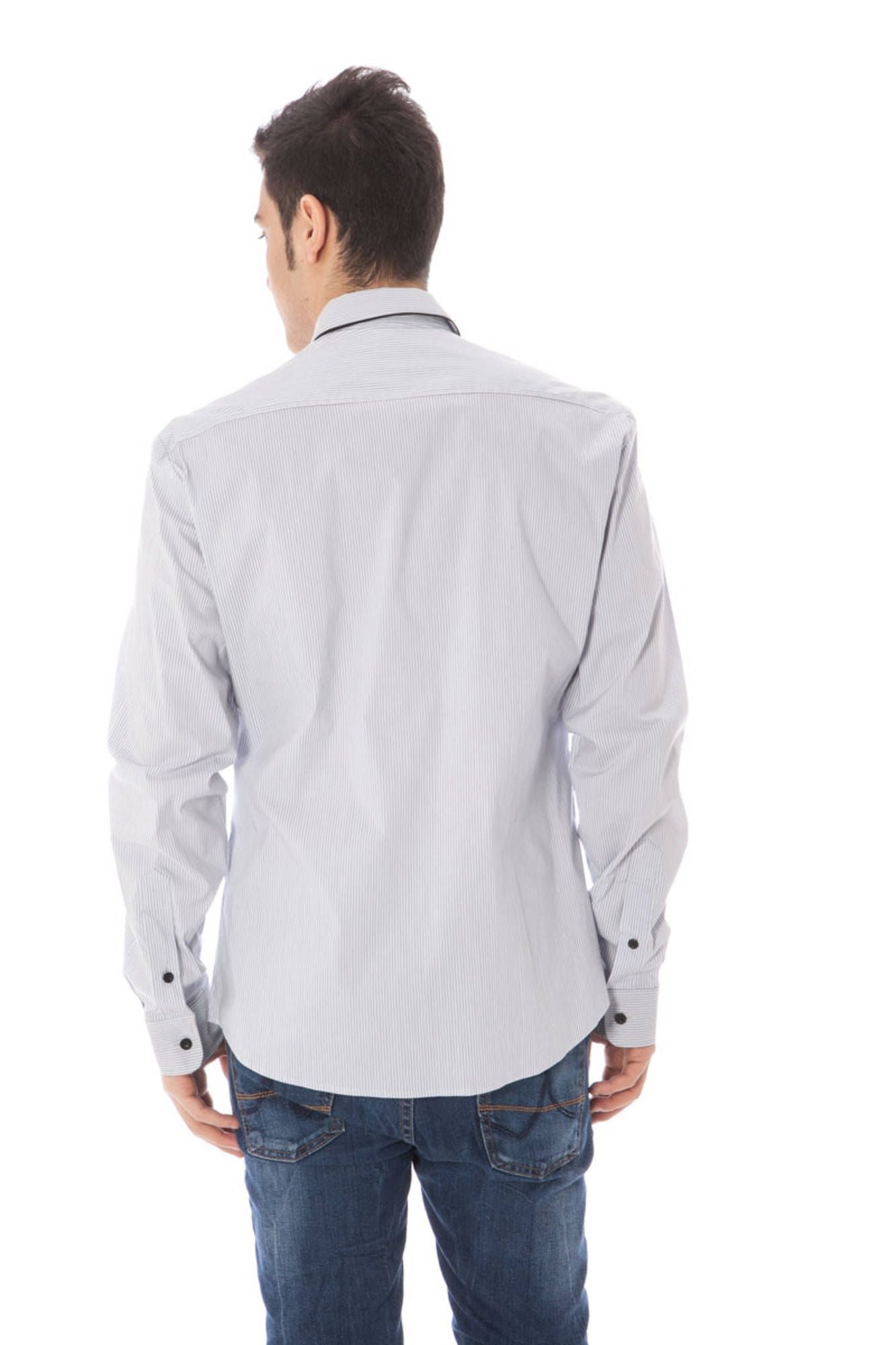 Light Blue Cotton Men Shirt