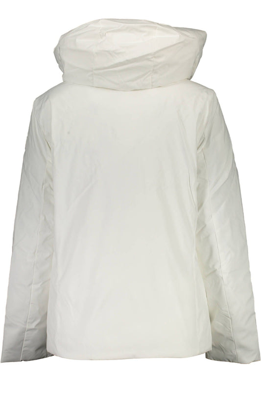 White Polyester Women Jacket