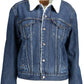 Blue Cotton Women Jacket