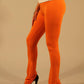 Orange Viscose Women Legging