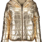 Gold Nylon Women Jacket