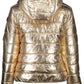 Gold Nylon Women Jacket