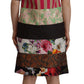 Patchwork Sheath Mini Dress - Multicolor Elegance