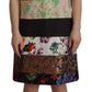 Patchwork Sheath Mini Dress - Multicolor Elegance