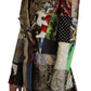 Elegant Multicolor Patchwork Blazer Jacket