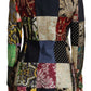 Elegant Multicolor Patchwork Blazer Jacket