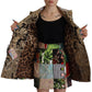 Elegant Multicolor Patchwork Blazer Jacket