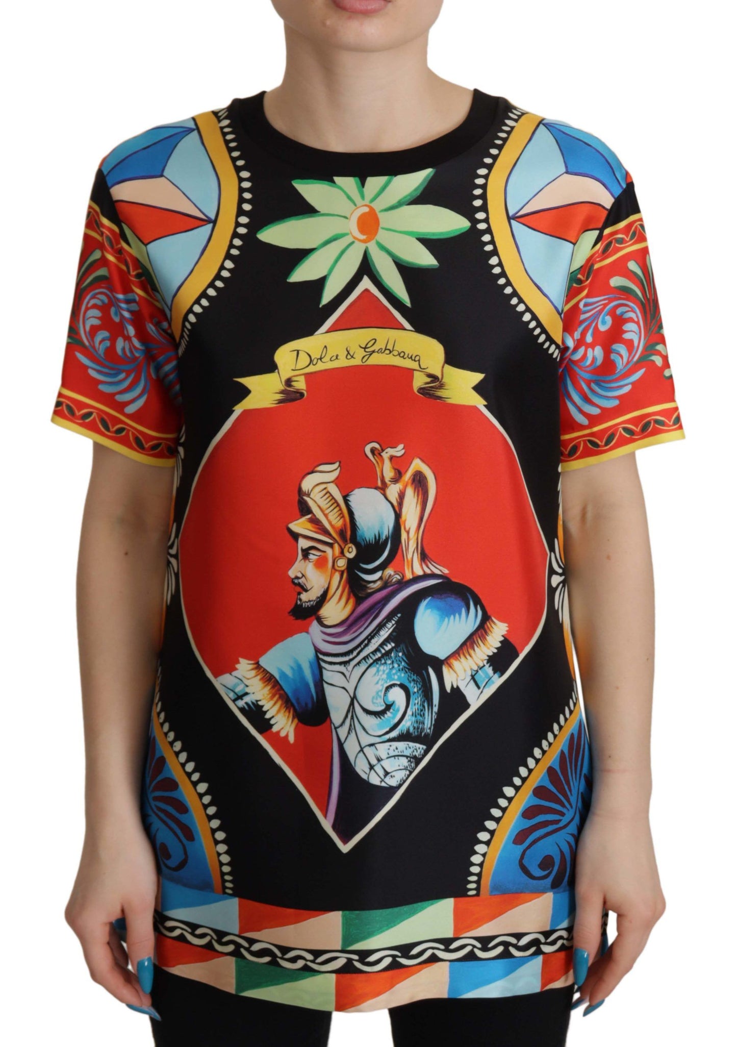 Glamourous Multicolor Silk Top