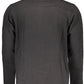 Black Cotton Men Sweater