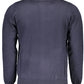 Blue Viscose Men Sweater