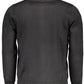 Black Viscose Men Sweater