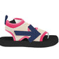 Fuchsia Neoprene Suede Sandals