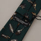Black Bottle Fantasy Print Silk Adjustable Accessory Tie