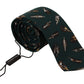Black Bottle Fantasy Print Silk Adjustable Accessory Tie