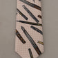 Pink Pen Dots Print 100% Silk Adjustable Neck Accessory Tie