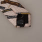 Pink Pen Dots Print 100% Silk Adjustable Neck Accessory Tie