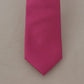 Elegant Pink Silk Bow Tie for the Dapper Gentleman