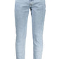 Light Blue Cotton Men Jeans