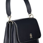 Blue Polyester Women Handbag