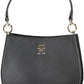 Black Polyester Women Handbag