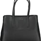 Black Polyester Women Handbag