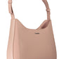 Pink Polyester Women Handbag