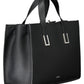 Black Polyester Women Handbag