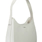 White Polyester Women Handbag