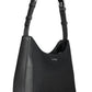 Black Polyester Women Handbag